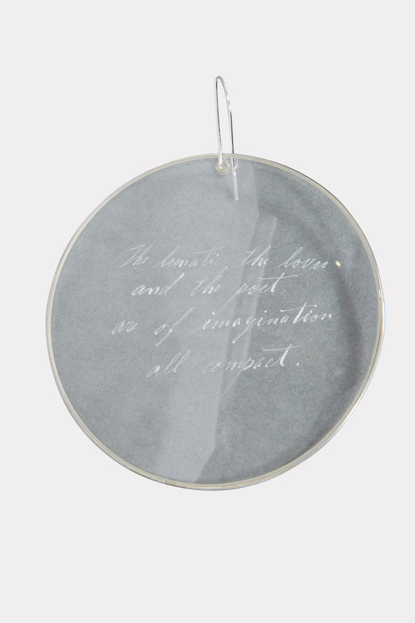 Clear message Earring
