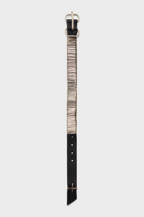 THIN SILVER WRAPPED WRIST BAND
