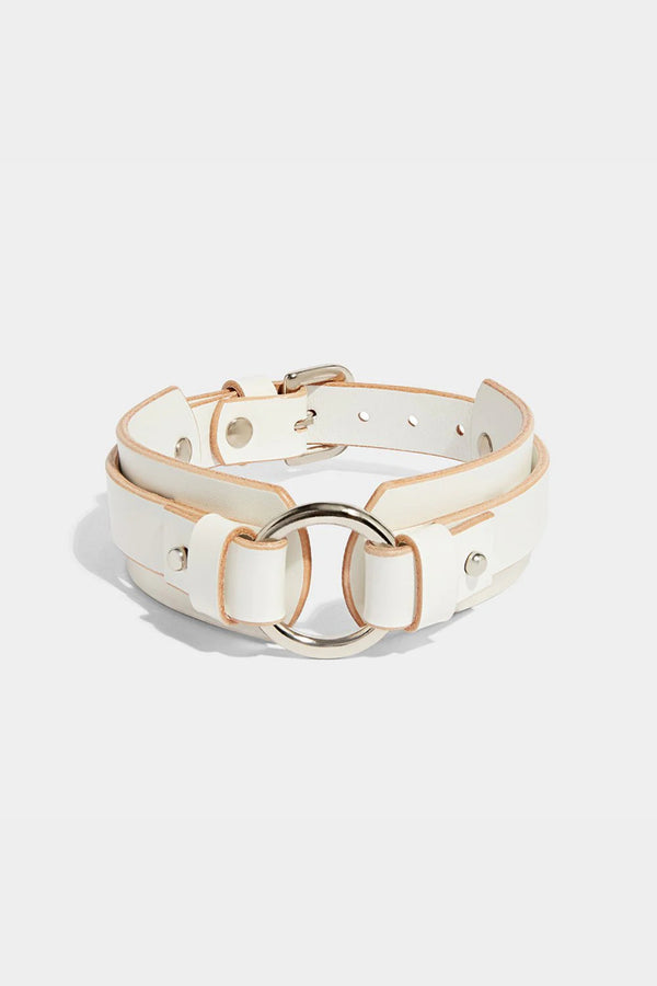 CHUNKY O-RING COLLAR IVORY