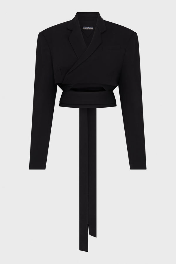 OVERLAPPING CROPPED JACKET