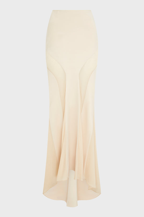 LIGHT CREPE GRADIENT SKIRT