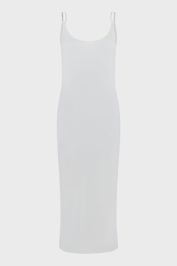 DOUBLE WIRE SLIP DRESS IVORY