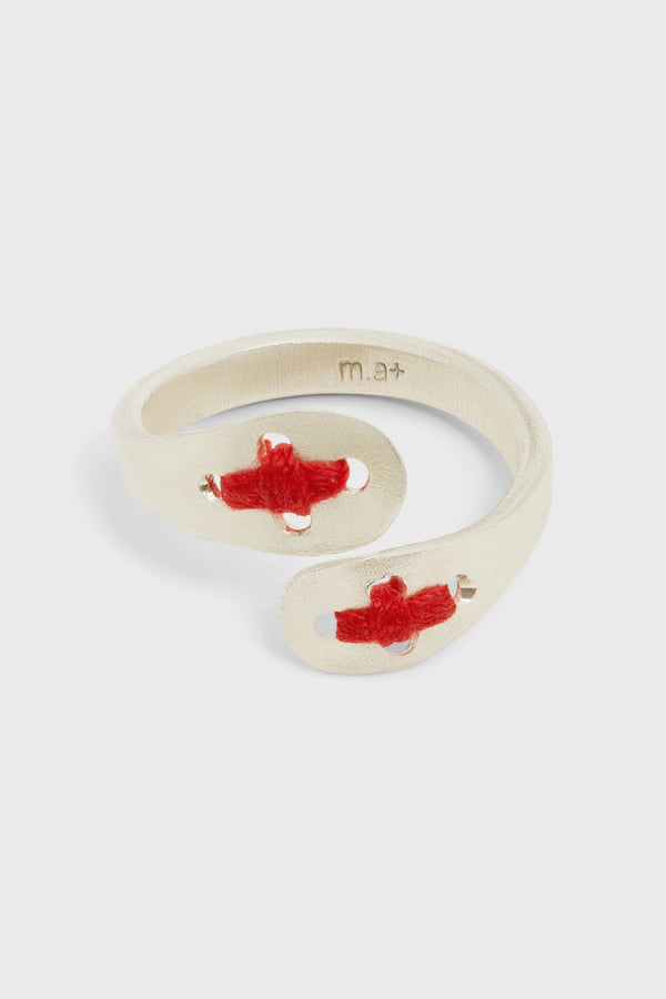 DOUBLE STITCHED CROSS RING