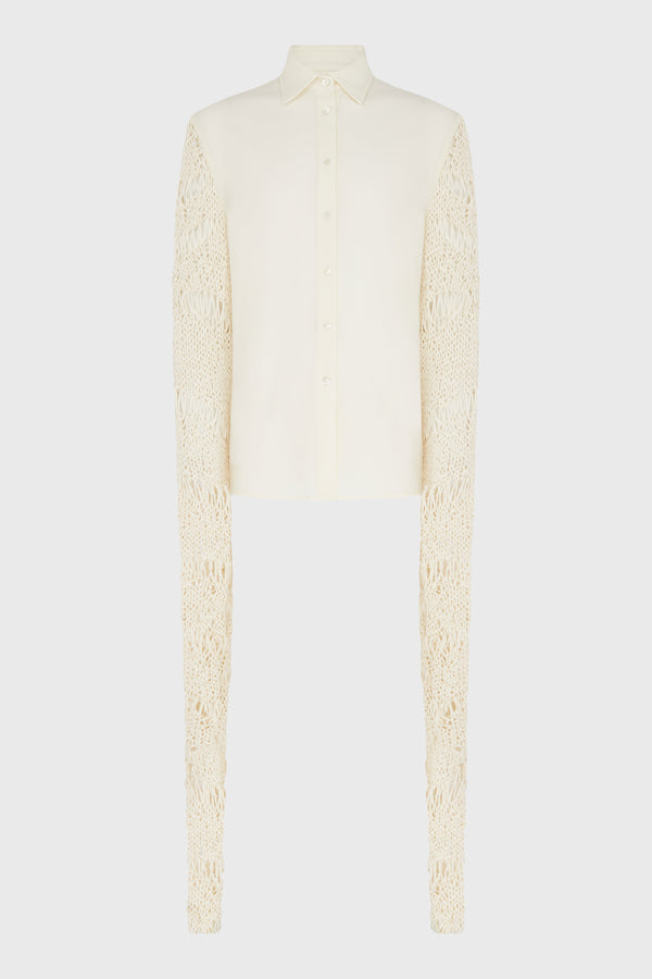 KNIT SLEEVE SHIRT