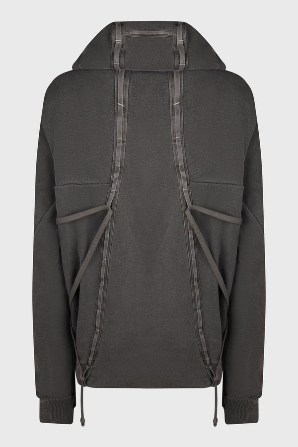 HOODY4 FPF00006 DARK GREY TAINTED DYE