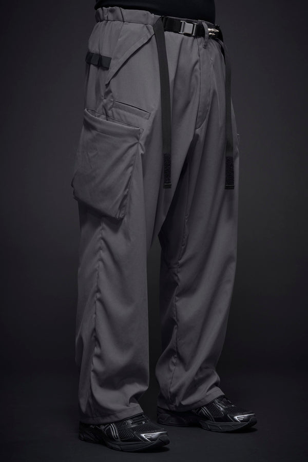 P55-M Nylon Stretch Cargo Trouser - Blaugrau
