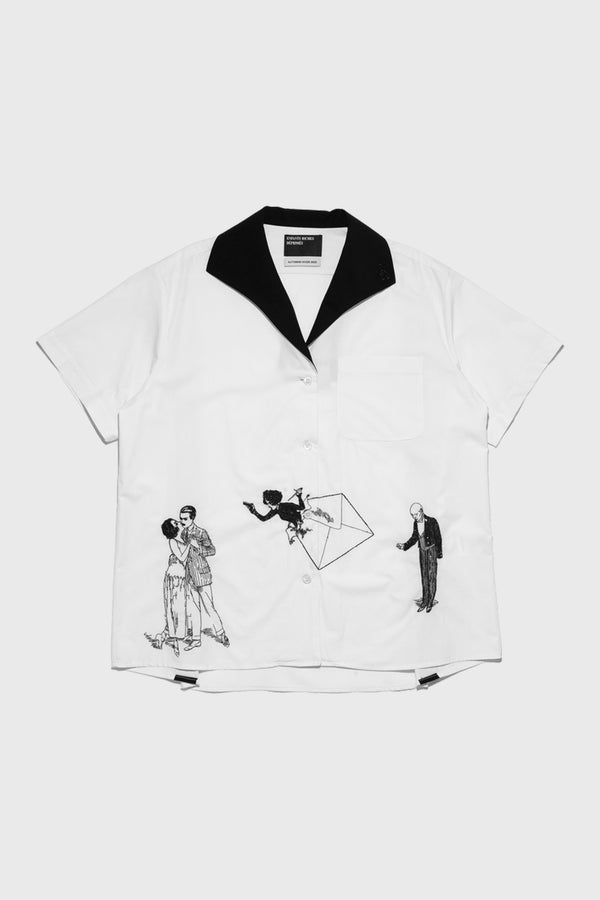 ROMANCE/DISTRESS BOWLING SHIRT
