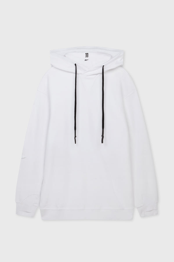 X REEBOK CONSTRUCTED HOODIE WHITE