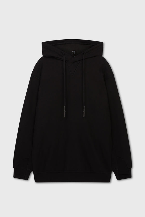 X REEBOK CONSTRUCTED HOODIE BLACK