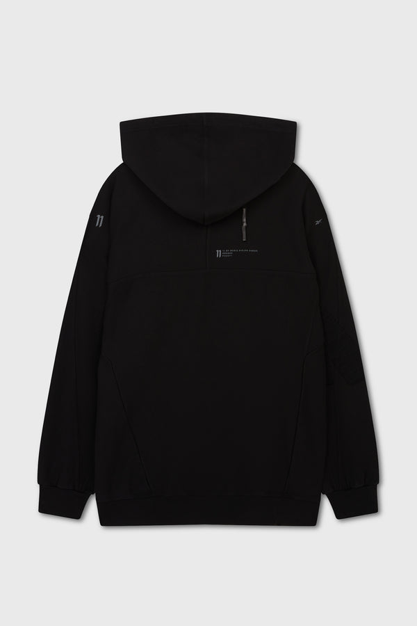 X REEBOK CONSTRUCTED HOODIE BLACK